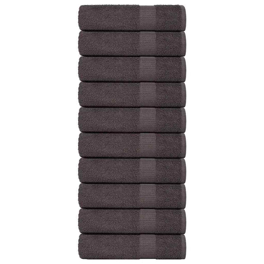 Asciugamani Doccia 10 pz Antracite 70x140cm 360g/m² 100% Cotone