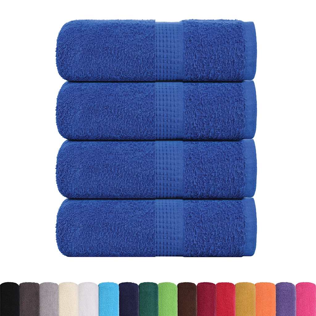 vidaXL Asciugamani da bagno 4 pz FROGN Blu 30x30 cm 100% cotone