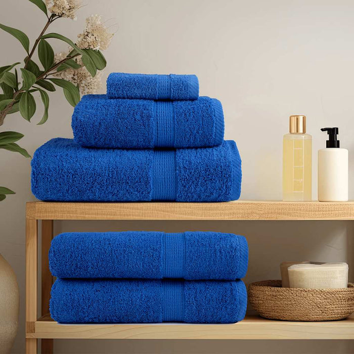 vidaXL Asciugamani da Bagno 10pz Blu 100x150cm 360g/m² 100% Cotone