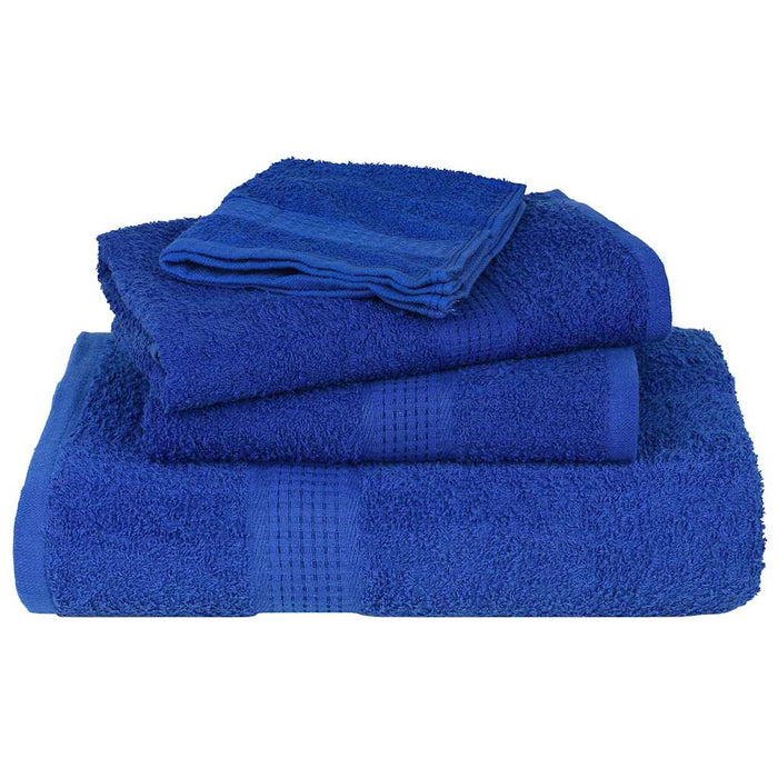 Asciugamani per Sauna 4 pz Blu 80x200cm 360g/m² 100% Cotone 136720