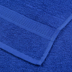Asciugamani per Sauna 4 pz Blu 80x200cm 360g/m² 100% Cotone 136720