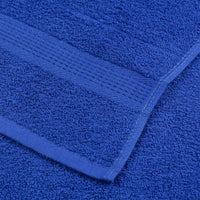 vidaXL Asciugamani 10 pz Blu 100x200 cm 360 g/m² 100% Cotone
