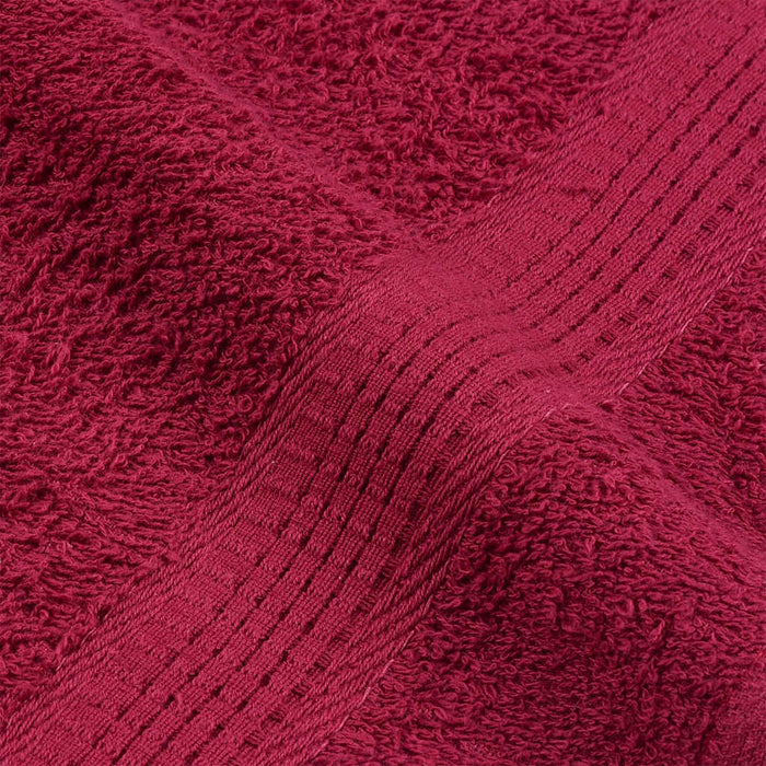 vidaXL Asciugamani Doccia 4 pz Bordeaux 70x140 cm 360 g/m² 100% Cotone