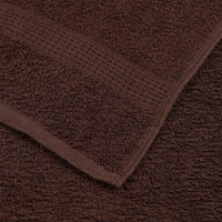 Asciugamani 4 pz Marrone 50x100 cm 360 g/m² 100% Cotone 136759