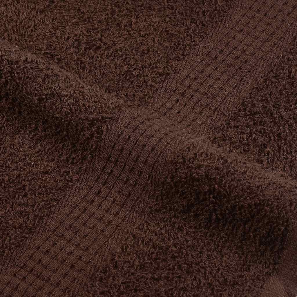 Asciugamani 4 pz Marrone 50x100 cm 360 g/m² 100% Cotone 136759