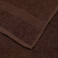 Asciugamani 10 pz Marrone 50x100 cm 360 g/m² 100% Cotone 136760