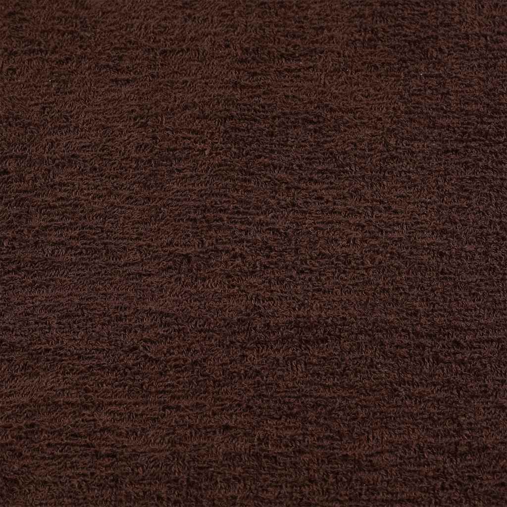 Asciugamani da Bagno 4 pz Marrone 100x150cm 360g/m² 100% Cotone 136765