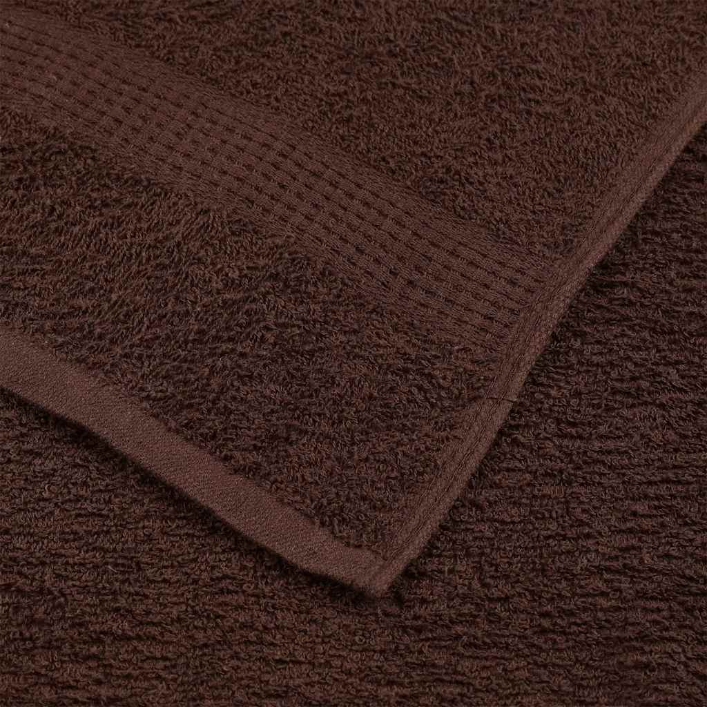 vidaXL Asciugamani da Bagno 4 pz Marrone 100x150cm 360g/m² 100% Cotone