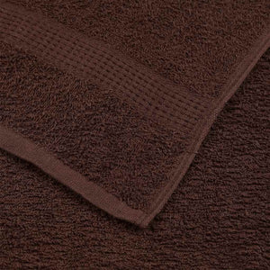 Asciugamani per Sauna 2 pz Marrone 80x200cm 360g/m² 100% Cotone 136767
