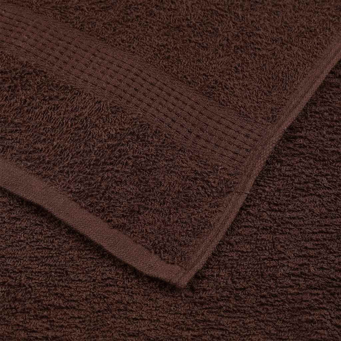Asciugamani per Sauna 4 pz Marrone 80x200cm 360g/m² 100% Cotone 136768