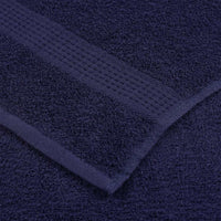vidaXL Asciugamani da bagno 10 pz FROGN Blu navy 30x30 cm 100% cotone