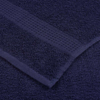 vidaXL Asciugamani Ospiti 2 pz Blu Marino 30x50cm 360 g/m² 100% Cotone