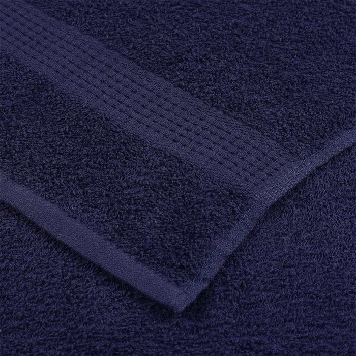 Asciugamani Ospiti 4 pz Blu Marino 30x50cm 360 g/m² 100% Cotone