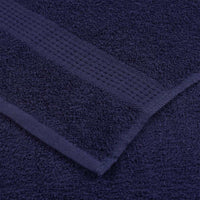 vidaXL Asciugamani 4 pz Blu Marino 50x100 cm 360 g/m² 100% Cotone