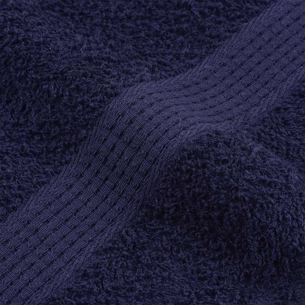 vidaXL Asciugamani 10 pz Blu Marino 50x100 cm 360 g/m² 100% Cotone