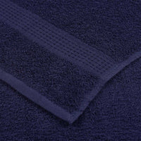 Asciugamani Doccia 2 pz Blu Marino 70x140cm 360g/m² 100% Cotone 136785