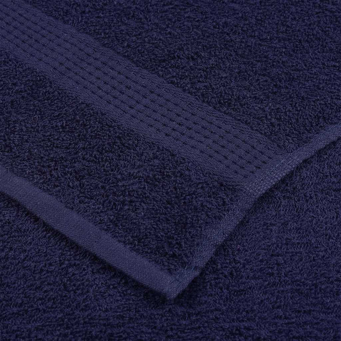 Asciugamani Doccia 4 pz Blu Marino 70x140cm 360g/m² 100% Cotone 136786