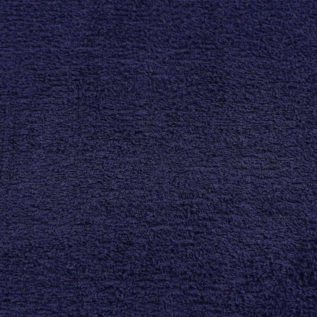 Asciugamani Doccia 10pz Blu Marino 70x140cm 360g/m² 100% Cotone 136787