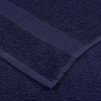 Asciugamani Doccia 10pz Blu Marino 70x140cm 360g/m² 100% Cotone 136787