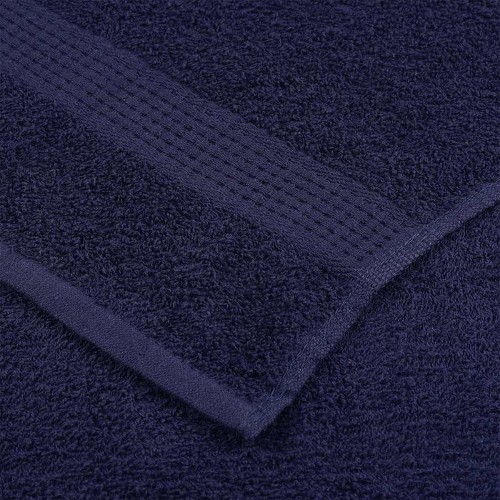 vidaXL Asciugamani Doccia 10pz Blu Marino 70x140cm 360g/m² 100% Cotone