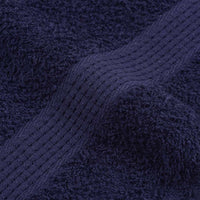 Asciugamani 2 pz Blu Marino 100x200 cm 360 g/mÂ² 100% Cotone