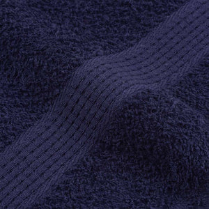 Asciugamani 2 pz Blu Marino 100x200 cm 360 g/m² 100% Cotone 136794