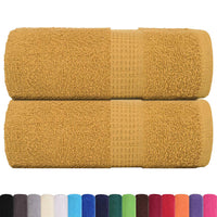 vidaXL Asciugamani da bagno 2 pz FROGN Oro 30x30 cm 100% Cotone