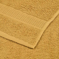 Asciugamani per Sapone 4 pz Oro 30x30 cm 360 g/m² 100% Cotone 136801
