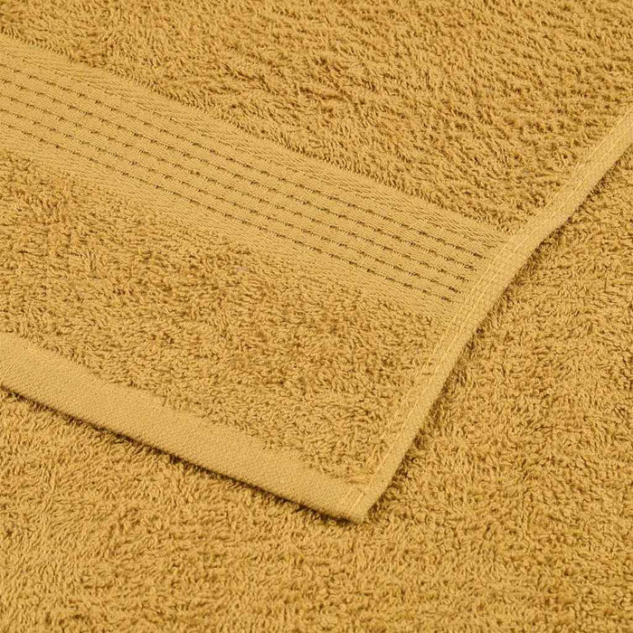 Asciugamani per Sapone 4 pz Oro 30x30 cm 360 g/m² 100% Cotone 136801