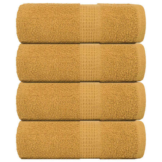 Asciugamani Ospiti 4 pz Oro 30x50 cm 360 g/m² 100% Cotone 136804