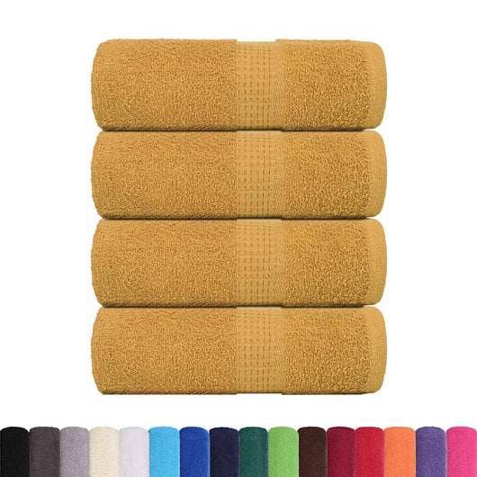 Asciugamani Ospiti 4 pz Oro 30x50 cm 360 g/m² 100% Cotone 136804