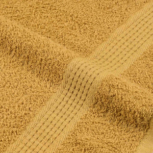 vidaXL Asciugamani 2 pz Oro 50x100 cm 360 g/m² 100% Cotone