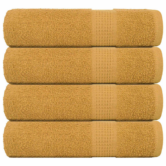Asciugamani Doccia 4 pz Oro 70x140 cm 360 g/m² 100% Cotone 136810