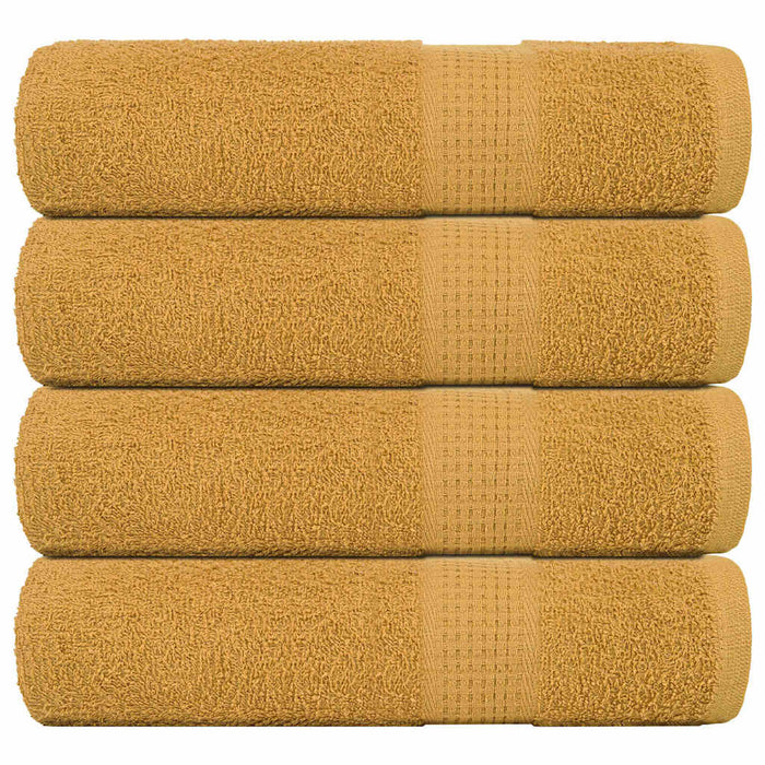 Asciugamani Doccia 4 pz Oro 70x140 cm 360 g/m² 100% Cotone 136810