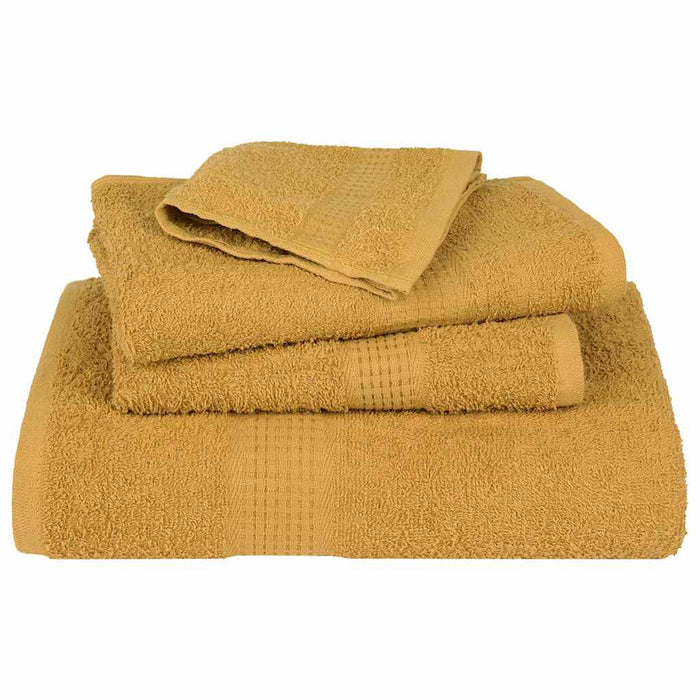 Asciugamani Doccia 4 pz Oro 70x140 cm 360 g/m² 100% Cotone 136810