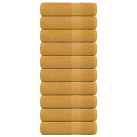 Asciugamani Doccia 10 pz Oro 70x140 cm 360 g/mÂ² 100% Cotone