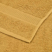 Asciugamani da Bagno 2 pz Oro 100x150 cm 360 g/m² 100% Cotone 136812