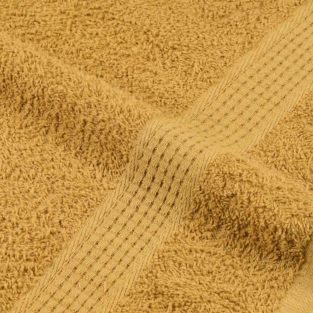 vidaXL Asciugamani da Bagno 10 pz Oro 100x150cm 360 g/m² 100% Cotone