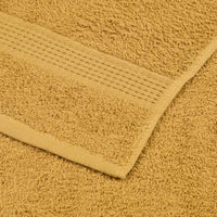 Asciugamani per Sauna 2 pz Oro 80x200 cm 360 g/m² 100% Cotone 136815