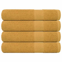 Asciugamani 4 pz Oro 100x200 cm 360 g/m² 100% Cotone