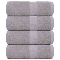 Asciugamani per Sapone 4 pz Grigio 30x30cm 360g/m² 100% Cotone