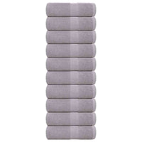 Asciugamani per Sapone 10 pz Grigio 30x30cm 360g/m² 100% Cotone
