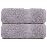Asciugamani Ospiti 2 pz Grigio 30x50 cm 360 g/m² 100% Cotone 136827