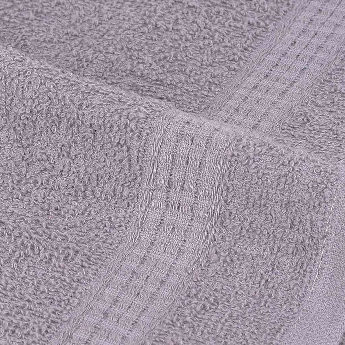 vidaXL Asciugamani Ospiti 10 pz Grigio 30x50 cm 360 g/m² 100% Cotone