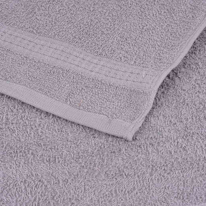 vidaXL Asciugamani Doccia 10 pz Grigio 70x140 cm 360 g/m² 100% Cotone