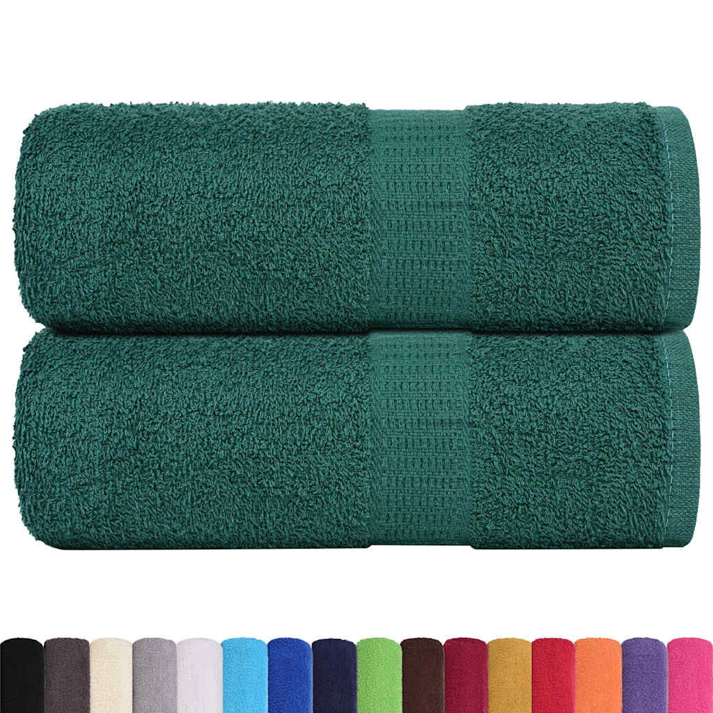 Asciugamani per Sapone 2 pz Verde 30x30cm 360g/m² 100% Cotone 136848