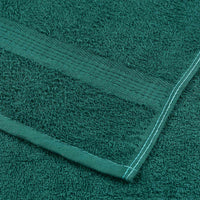 vidaXL Asciugamani da bagno 2 pz FROGN Verde 30x30 cm 100% Cotone