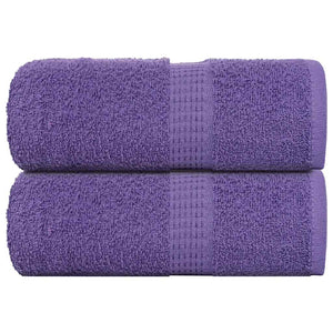 Asciugamani per Sapone 2 pz Viola 30x30cm 360g/m² 100% Cotone