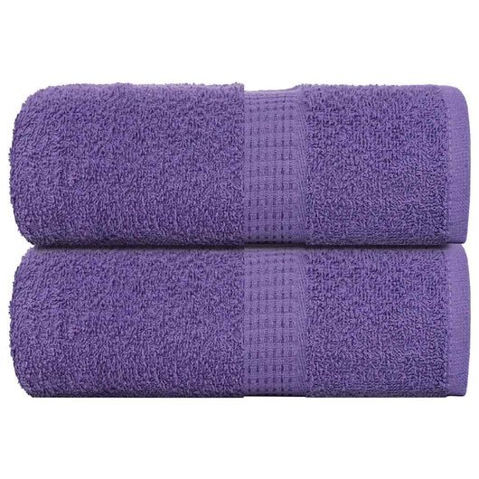 Asciugamani per Sapone 2 pz Viola 30x30cm 360g/m² 100% Cotone