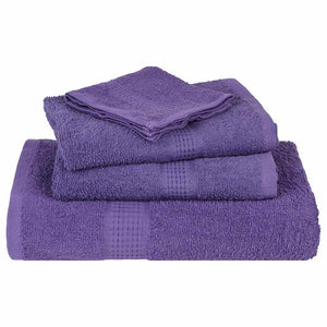 Asciugamani per Sapone 10 pz Viola 30x30cm 360g/m² 100% Cotone 136874